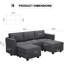 Canapé modulaire en forme de U modulaire rembourré en nair-1246721056