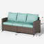 Ensemble de conversation pour patio avec coussins 7 personnes Mecayla -1427477738