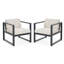 Ensemble de 2 chaises d'extérieur Navan