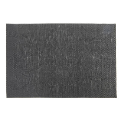 Ensemble de 12 napperons en vinyle damas de couleur noire de la maison «NH Casa Decor»