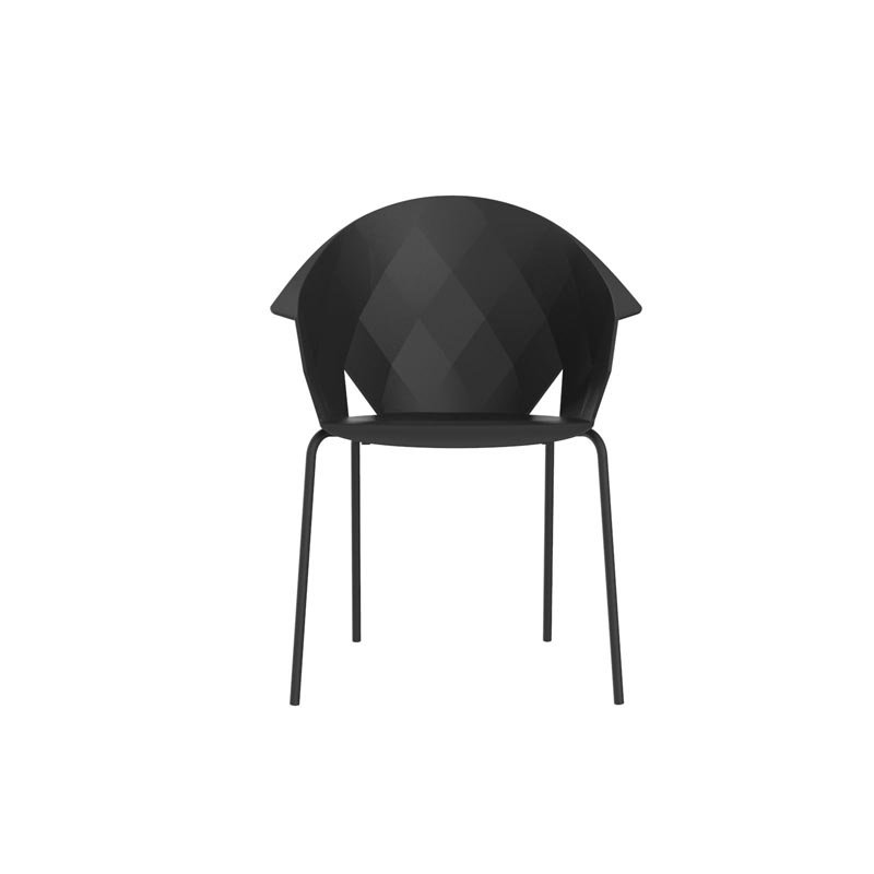 Outdoor Dining Armchair, Black
