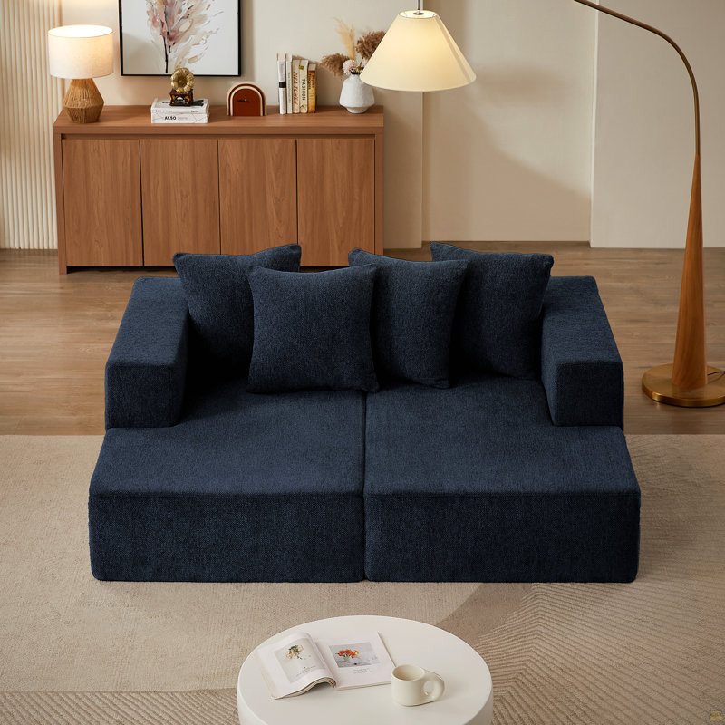 Canapé modulaire en chenille - Chaise rembourrée moderne