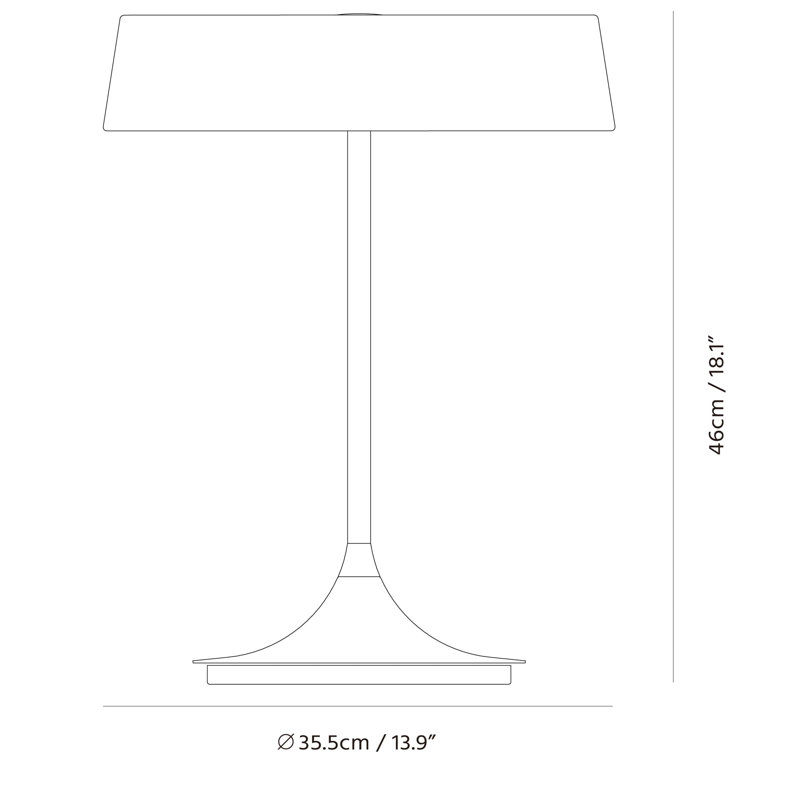 Desk Table Lamp, Matte Brass