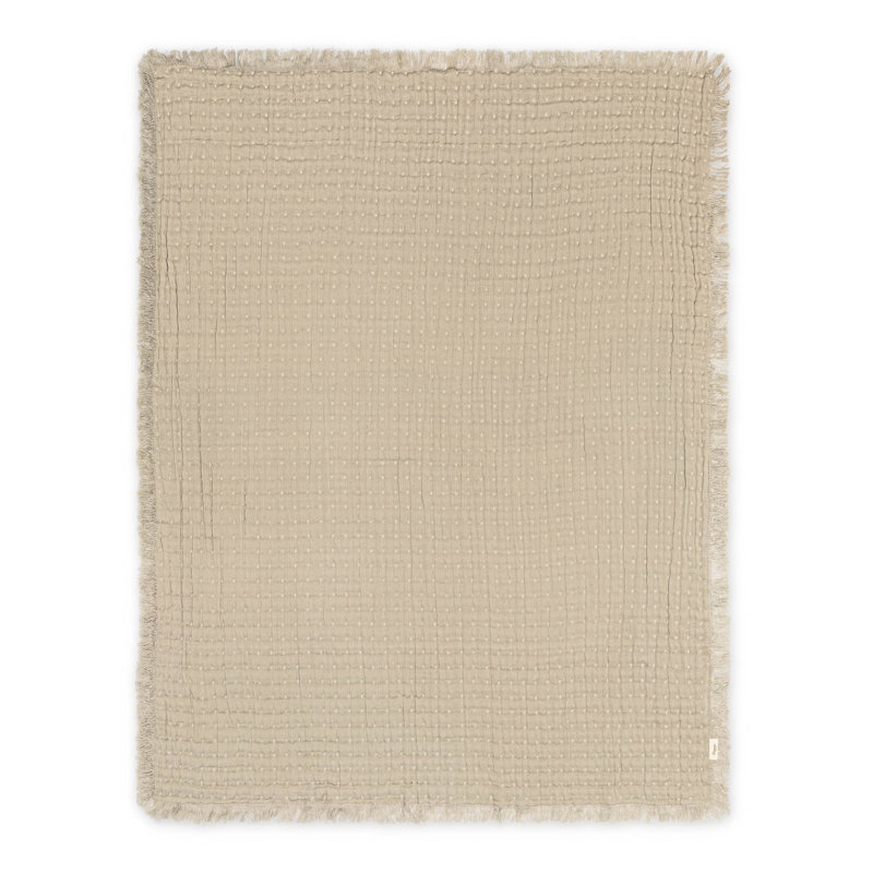 Blush Ombre Muslin Blanket, Green