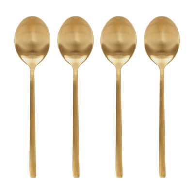 Stainless Steel Dessert Spoons - 20cm - Pack of 4