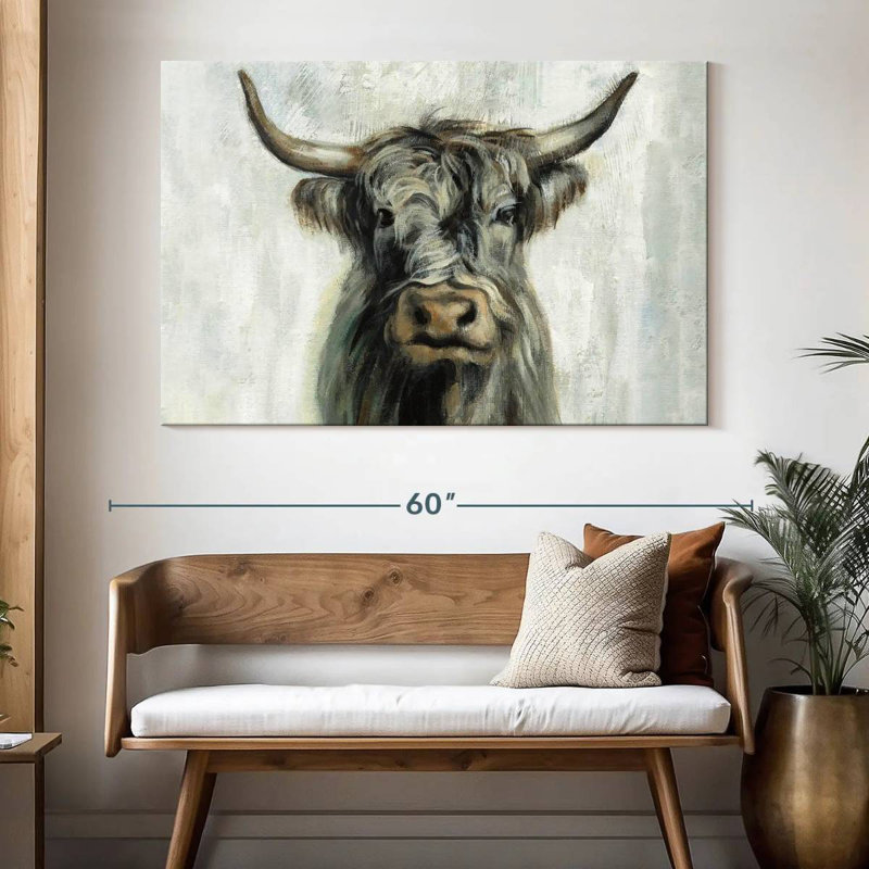 Brampt Highland Cow Horizontal, 34" H x 51" W