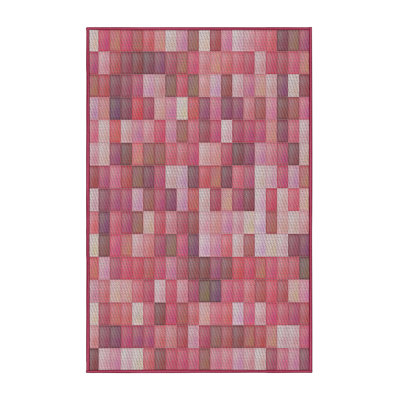 Tapis rouge tissé à la machine