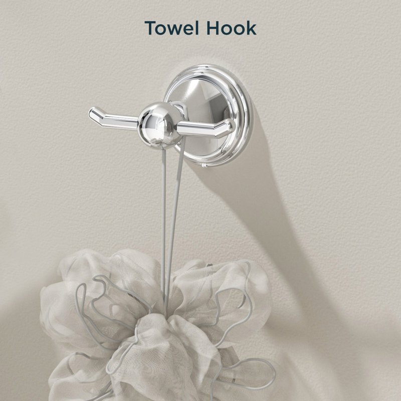 4 - Piece Bathroom Hardware Set, Chrome