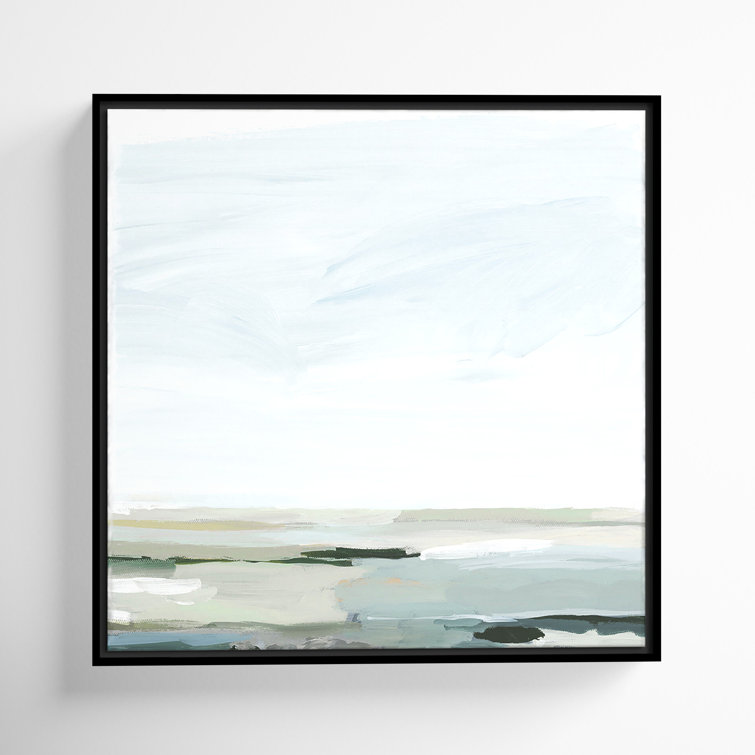 Pure Stillness - Floater Frame Painting Print on Canvas