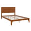 Lit plateforme en bambou, cadre de lit moderne Mid-Century avec tête de lit haute-1367200470
