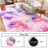 Tie-Dyed Rainbow Fluffy Rugs for Living Room, 9x12 ft Non-Slip Area Rugs Shag Carpet for Nursery Kids Play Room Dorm Office Indoor Modern Plush Carpets-1410916003