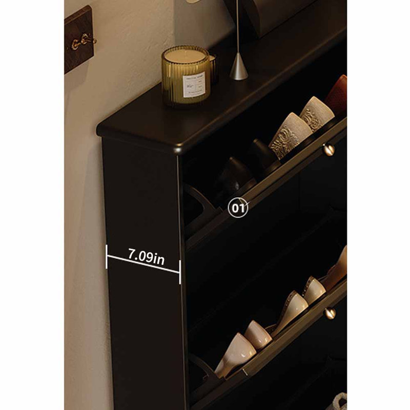 American-style thin and light luxury shoe cabinet, 49.45" H x 43.31" W x 7.09" D