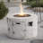 Demetrius Round Propane Smokeless Fire Pit Table-136985198