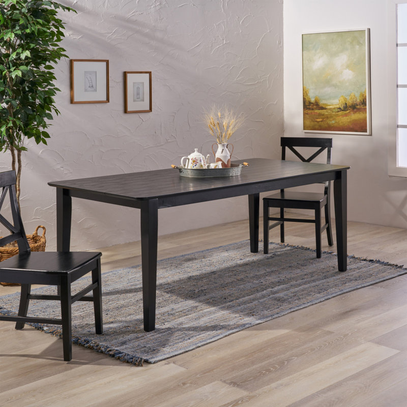 Table à manger avec pieds carrés