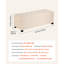 Banc de rangement avec repose-pieds, banc de bout capitonné avec sacs latéraux, commode de rangement rembourrée avec structure en métal, repose-pieds en lin
