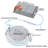 4'' Selectable Color Temperature 10.5 Watt Dimmable LED Canless Recessed Lighting Kit