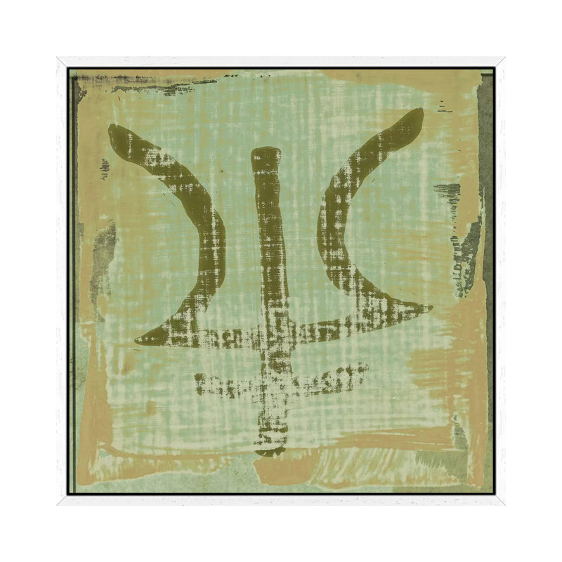 The Deities, Neptune by Sia Aryai - Gallery-Wrapped Canvas Giclée on Canvas, 93.98 cm H x 93.98 cm W, White Framed