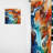 Blue And Brown Geyser Liquid Art I - Shapes Curtain - Room Darkening Abstract Curtain - 1 Panels-107566609