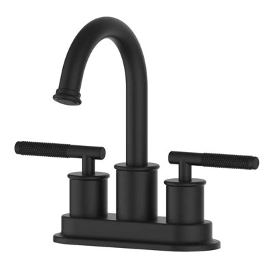 Centerset 2-handle Bathroom Faucet with Drain Assembly