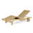 Outdoor Wood Chaise Lounge
