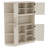 Modular L-Shaped Entryway Hall Tree?&?Storage Cabinet Set,?4?Hooks,?Shelves?&?Flip?Drawer Organizer?for?Hallway-142914456