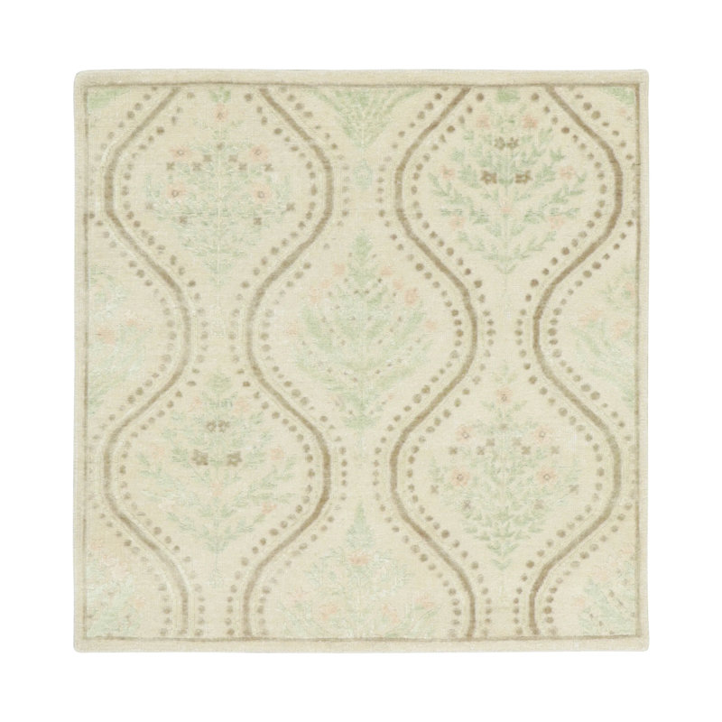 Handmade Silk Geometric Area Rug