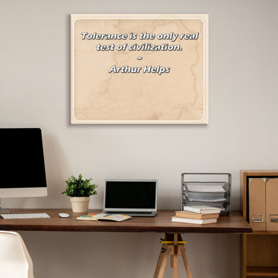 Artsy Quote By Arthur Helps Gallery Wrapped Canvas