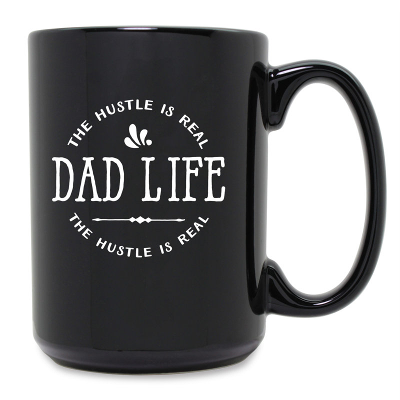 Grande tasse à café papa life hustle