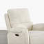 Fauteuil inclinable électrique pivotant 270 ° en velours avec éclairage ambiant et charge USB-861605427