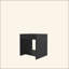 Black Nightstand With Open Storage-2053021115