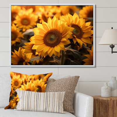 Yellow Sunflowers Field - Floral Wall Decor