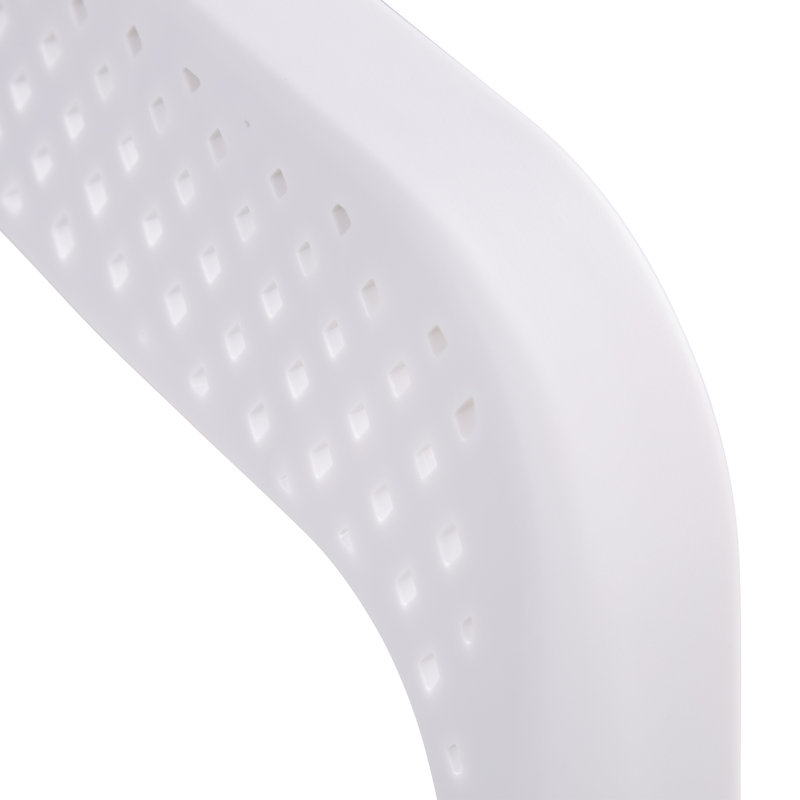 Isaias Stacking Patio Dining Armchair, White