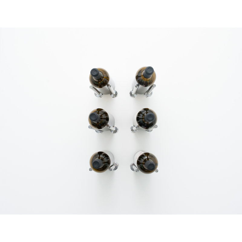 Omparsad 1 Bottle Wall Mounted Wine Bottle Rack with Collars, Aluminium