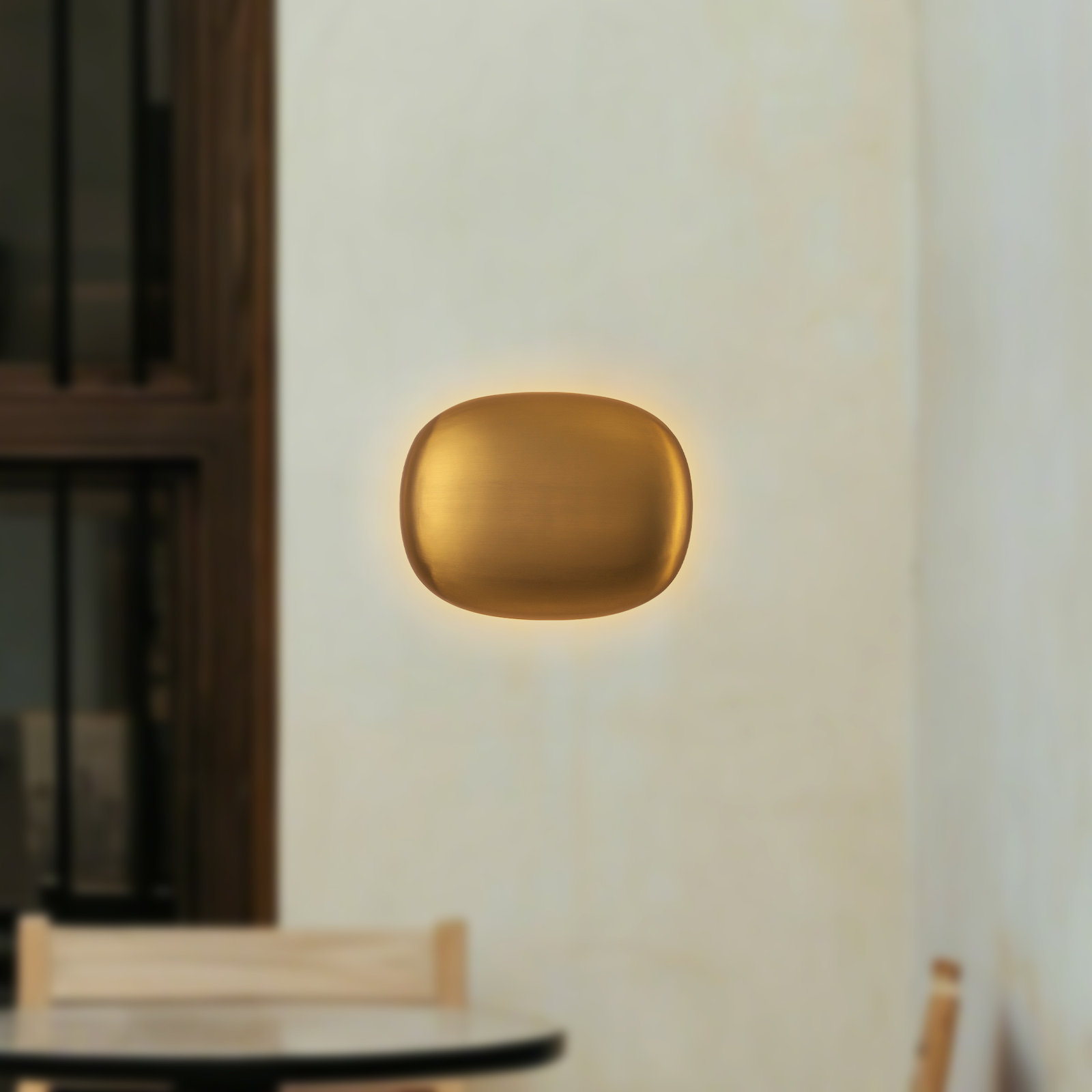Clipse 9-in Dimmable LED Wall Sconce, Brushed Gold
