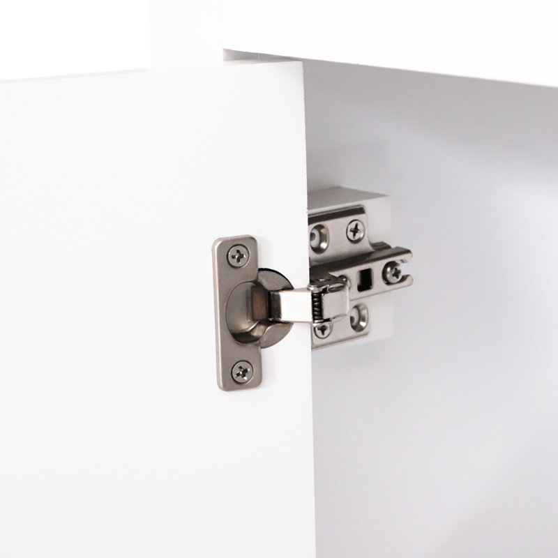 Armoire de rangement autoportante pour la maison - 69 po blanche avec double porte et 3 tablettes pour salle de bain