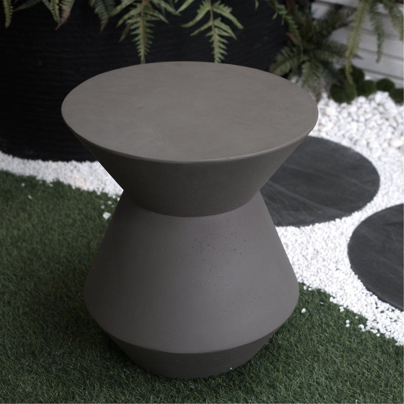 Table d'appoint de jardin - l 18,1 po x H 20,3 po, faux tabouret de patio H 18,1 po pour la détente en plein air