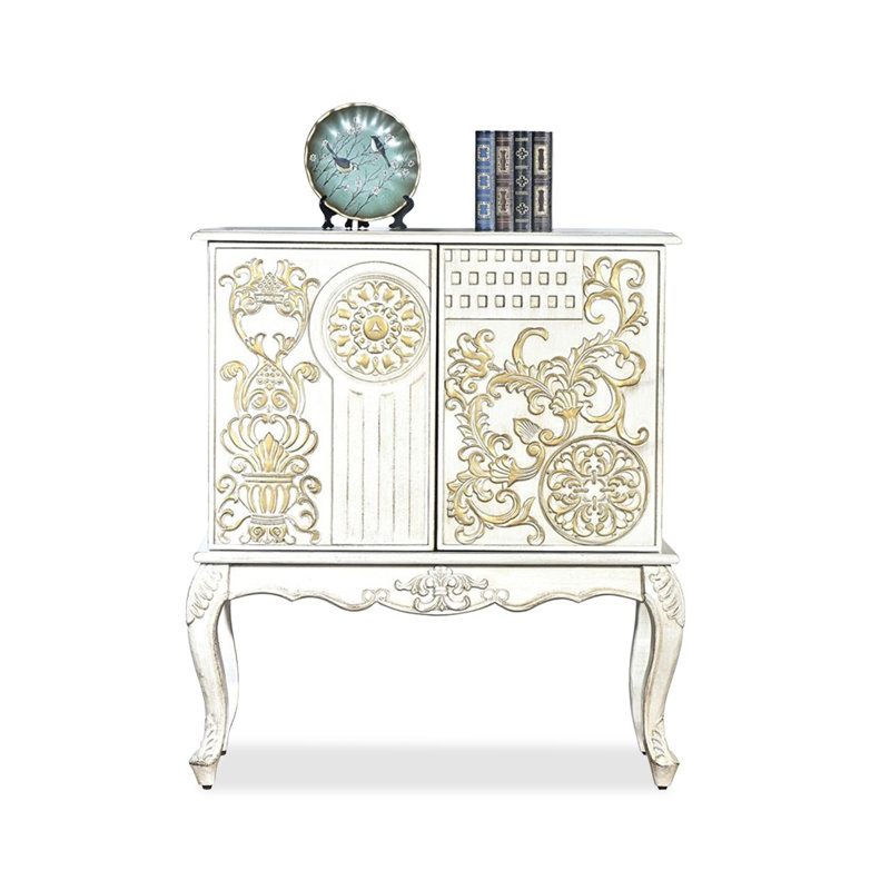 Console rectangulaire en bois manufacturé blanc massif, H 35,83 po x l 31,50 po x P 15,75 po