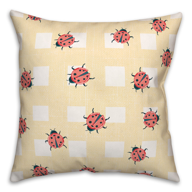Plaid Throw Pillow, 16" x 16"