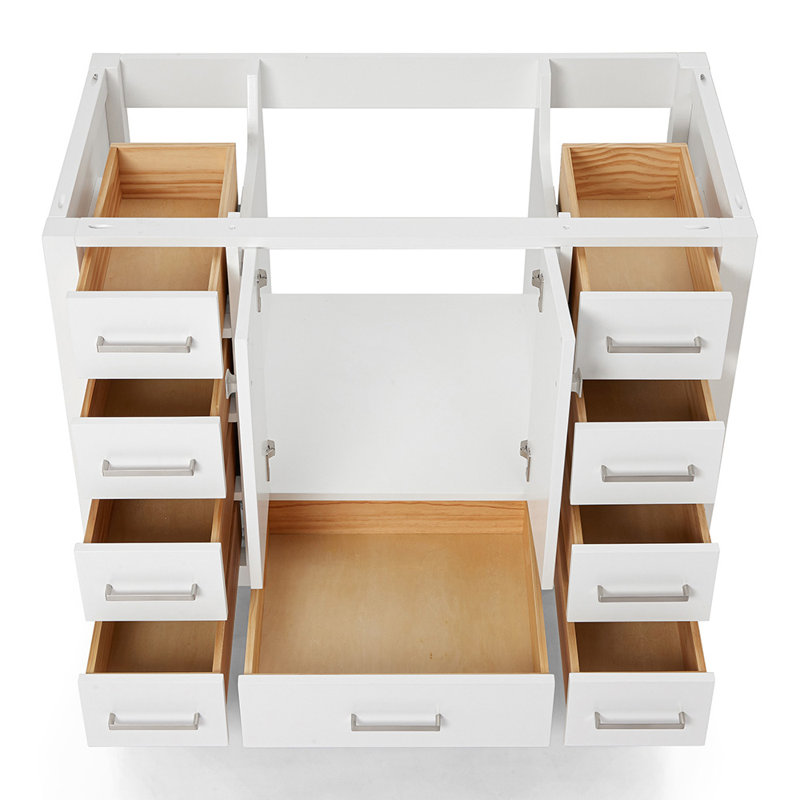 Base de meuble-lavabo simple Panchuri 42 seulement, Blanc