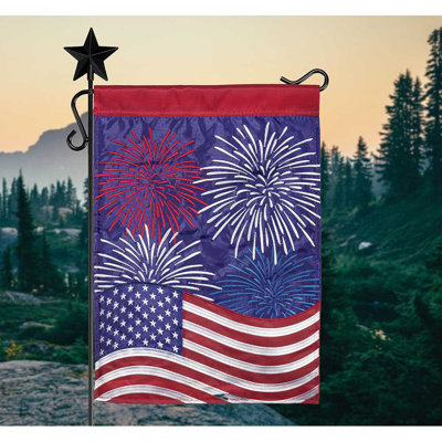 Drapeau de jardin en polyester 1 pi 6 x 1 pi Clowe