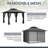 11X11 Gazebo, Outdoor Patio Gazebo With Mosquito Netting, Double Roof Metal Gazebo, Canopy For Backyard Covered Patio, Heavy Duty Gazebo Outdoor For Garden Deck Lawn, Gray-126133270-124949853