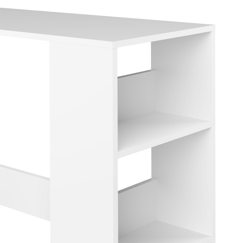 Grissom Dining Table, White, White
