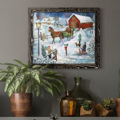 " Sleigh Ride " Painting Print