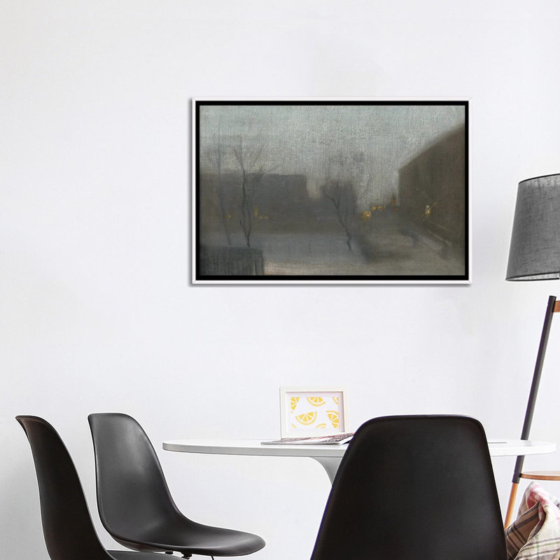 Print, 66.04 cm H x 101.6 cm W x 4.445 cm D, White