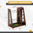 35.5" Width Wooden Freestanding Golf Bag Organizer And Storage Rack Golf Club Holder With 5 Golf Shoes Shelves And Wheels-114272429