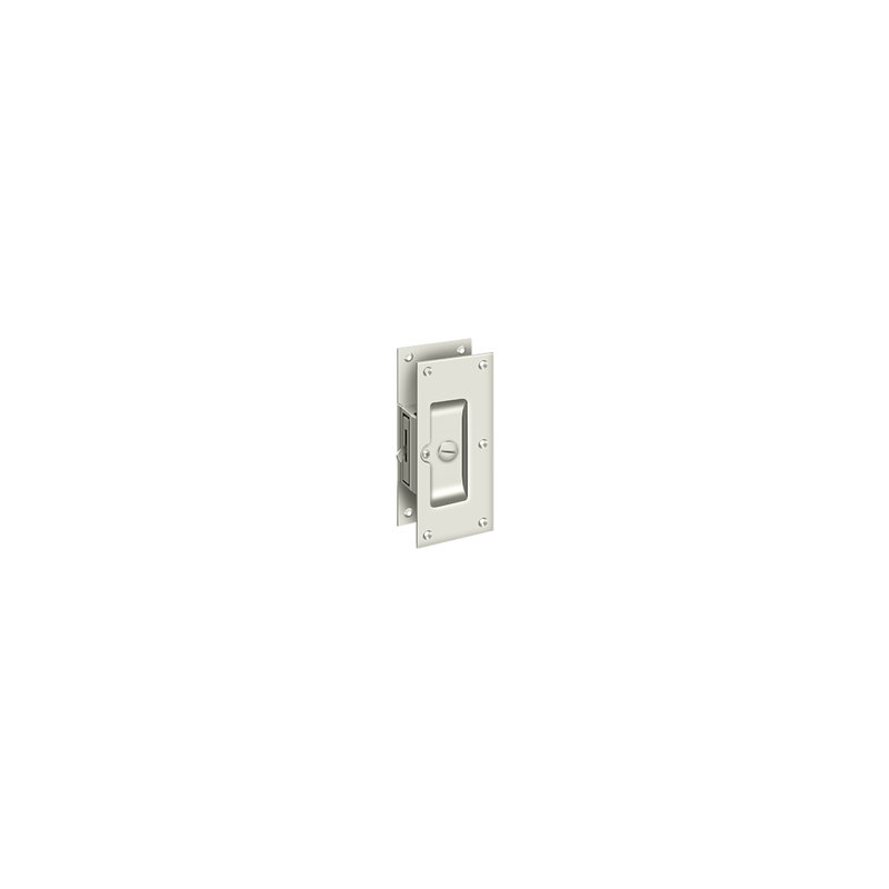 Deltana SDL60U14 Decorative Pocket Lock 6", Privacy in Polished Nickel, Polished Nickel