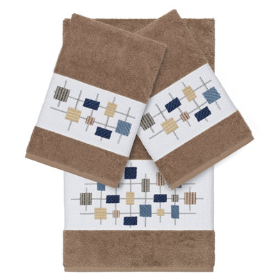 Khloe 3 Piece Turkish Cotton Towel Set