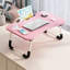 60Cm Foldable Laptop Bed Table Desk with USB Ports-1477129279