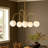 Bradrick 6 - Light Modern White Glass Globe Chandelier