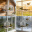 Mangeoire pour fenêtre transparente en acrylique transparent avec 5 ventouses extra robustes, plateau à graines amovible pour un nettoyage facile, cadeau d'observation des oiseaux pour l'extérieur et le jardin